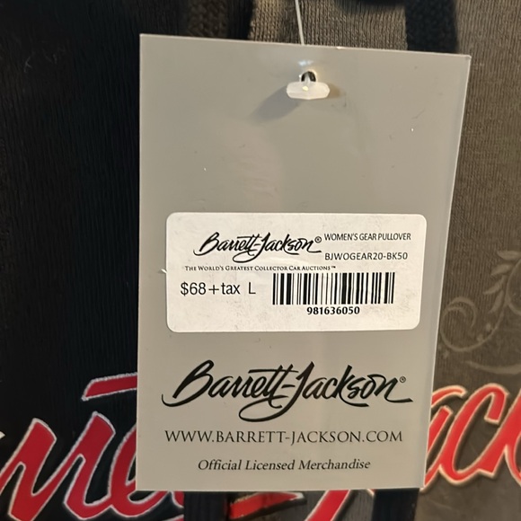 NWT Barrett Jackson crop hoodie paid US - Picture 2 of 4